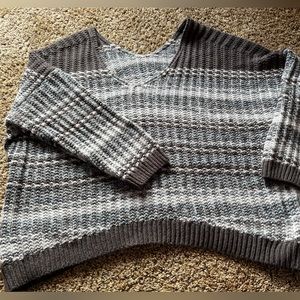 Cropped Knit Sweater Top (2X)